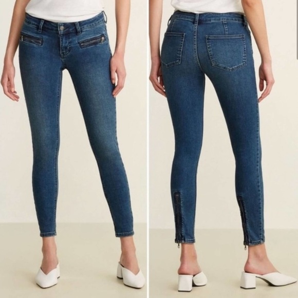 Free People Denim - Free People Ankle Zip Skinny Jeans